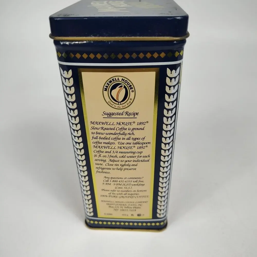 Vintage Maxwell House‎ Coffee Tin - 1892 100 Year Anniversary